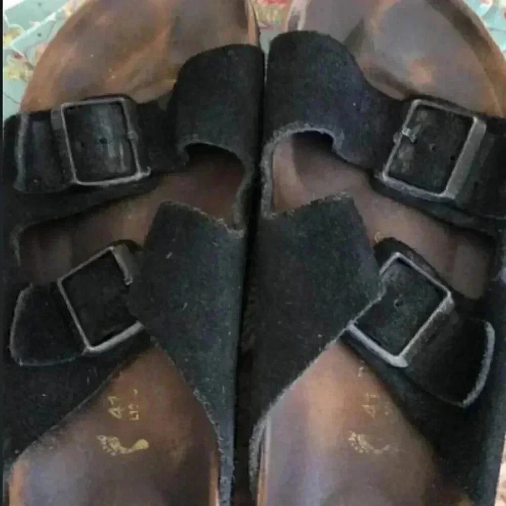 Black Suede Birkenstocks Size 41